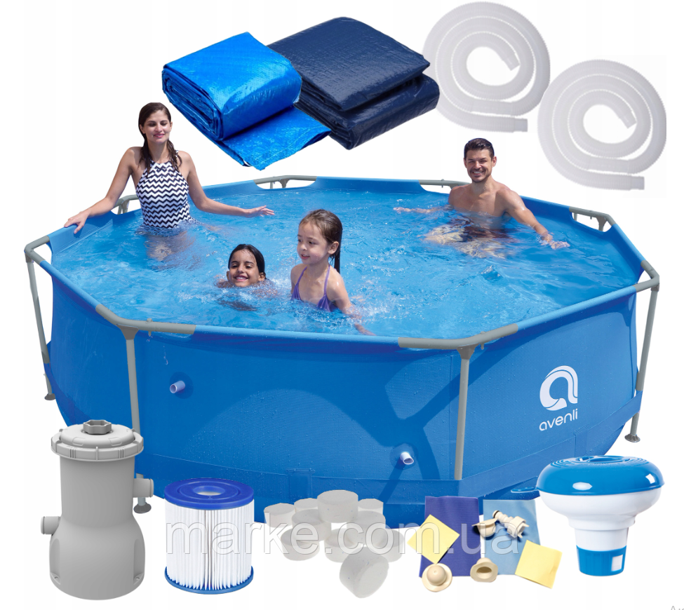 Басейн каркасний Avenli 366х76см 16в1 (681) (mrk)