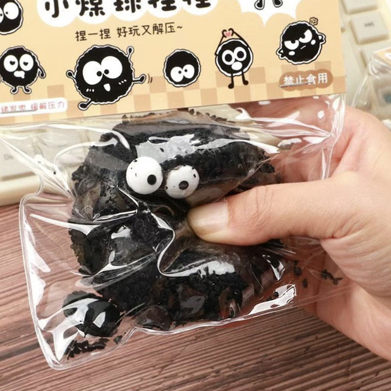 Антистрес Сквіш з Аніме Сусуватарі колір Чорний (01545), фото 1