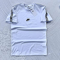 Футболка молодежная Nike для мужчин, Хлопковая футболочка Найк качественная, Стильные футболки с логотипом