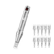 Апарат для мезотерапії Dermapen Сріблястий 10 картриджів, фото 2