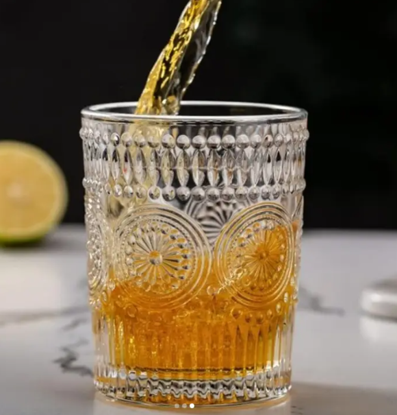 Набір скляних стопок Helios Вінтаж під кришталь 55 мл 6 шт (5225TYH), фото 1