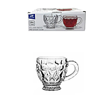 Набір скляних кухлів Helios Луара під кришталь 198 мл 6шт (BMZB45C), фото 2