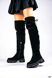 Ботфорти жіночі чорні замшеві 39 євро зима, фото 5