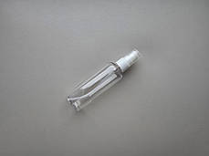 100 - 107 мл флакон Круглий прозорий ПЕТ з білим кремовим дозатором 20/410 для кремів, гелей, шампунів, фото 2