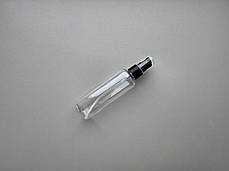 100 - 107 мл флакон Круглий прозорий ПЕТ з чорним кремовим дозатором 20/410 для кремів, гелей, шампунів, фото 2