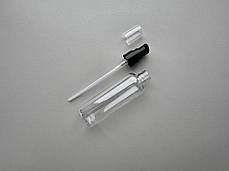 100 - 107 мл флакон Круглий прозорий ПЕТ з чорним кремовим дозатором 20/410 для кремів, гелей, шампунів, фото 3