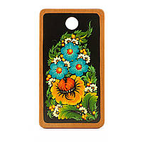 Дошка кухонна обробна дерев'яна розписна "Хохлома №2 29.5х16 см