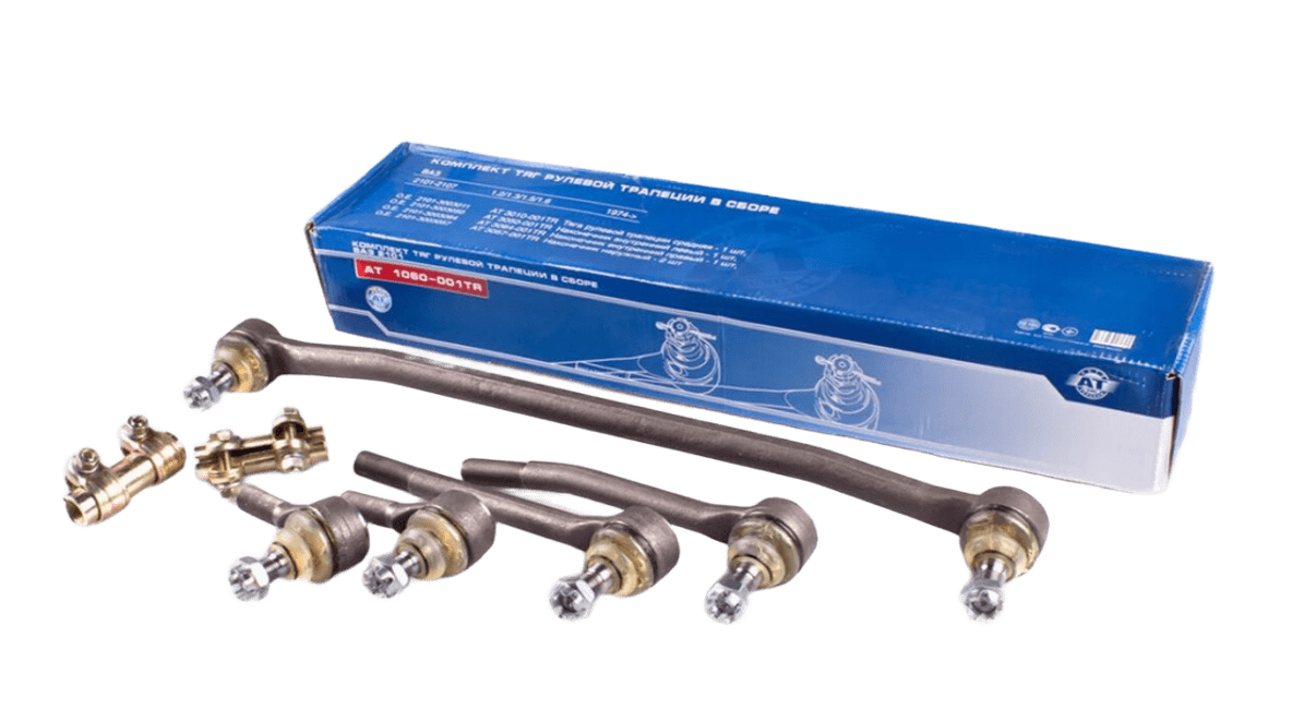 Комплект кермових тяг (трапеція кермова) ВАЗ 2101, ВАЗ 2103, ВАЗ 2105, ВАЗ 2106, ВАЗ 2107 АТ