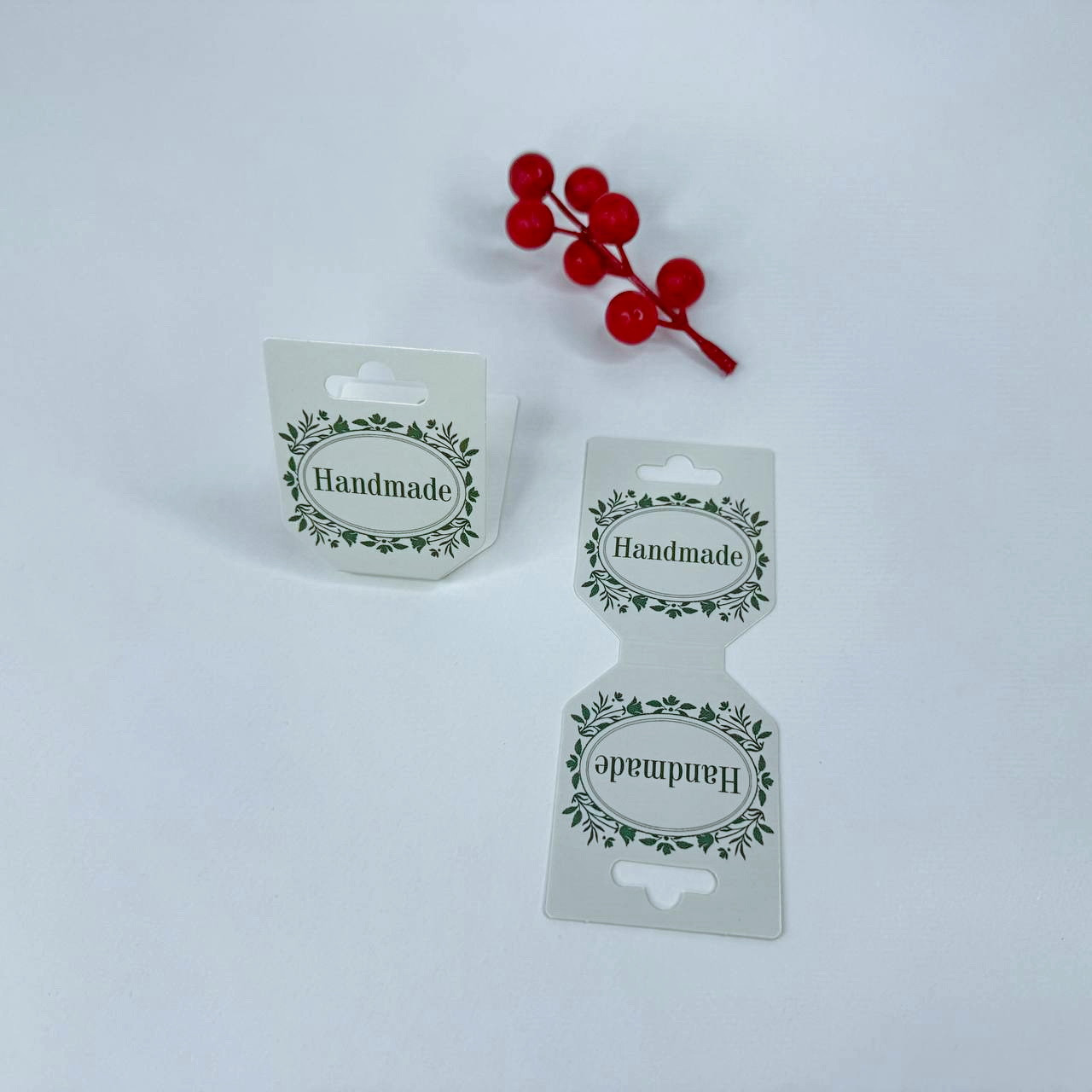 Бірка (тримач) для прикрас, 50*127 мм, "Handmade" ▶ (10 шт.), фото 1