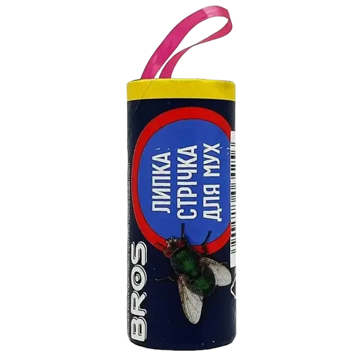 Мухи на кухні та біля вікон — BROS липка стрічка кругла, 1 шт: без отрути, потужний липкий шар, швидкий відлов, проста підвіска і, фото 1