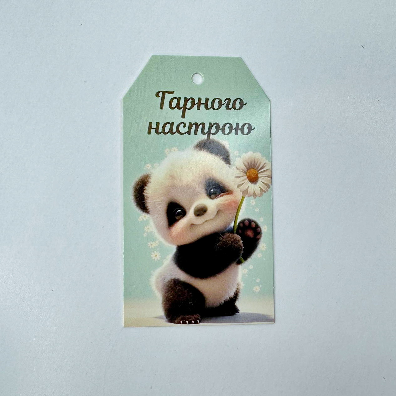 Бірка "Гарного настрою!", 90*50 мм (10 шт.), фото 1