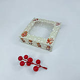 Коробка для пряника, 120*120*30 мм, з вікном, "Пряна історія", фото 3