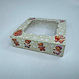 Коробка для пряника, 120*120*30 мм, з вікном, "Пряна історія", фото 2