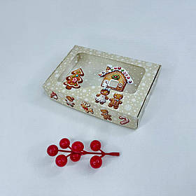 Коробка для подарунка, 150*100*30 мм, з вікном, "Пряна історія"