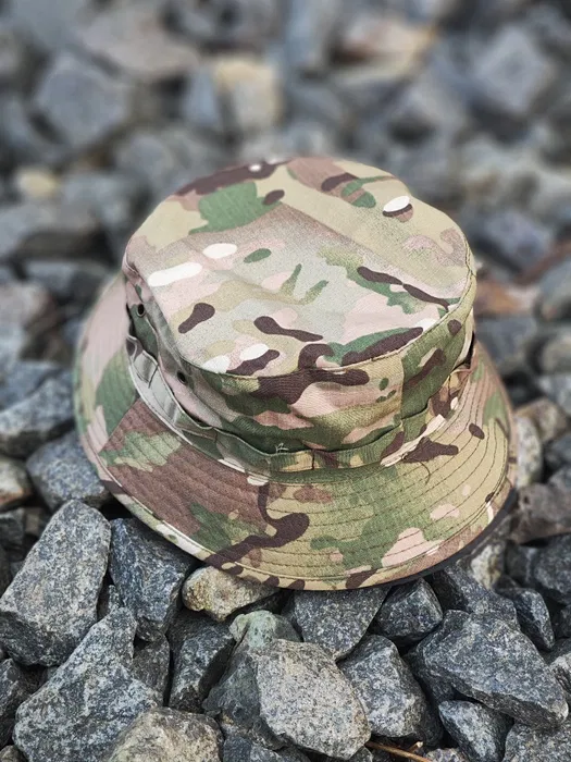 Панама тактична скошена | Панама з короткими полями Мультикам, фото 1