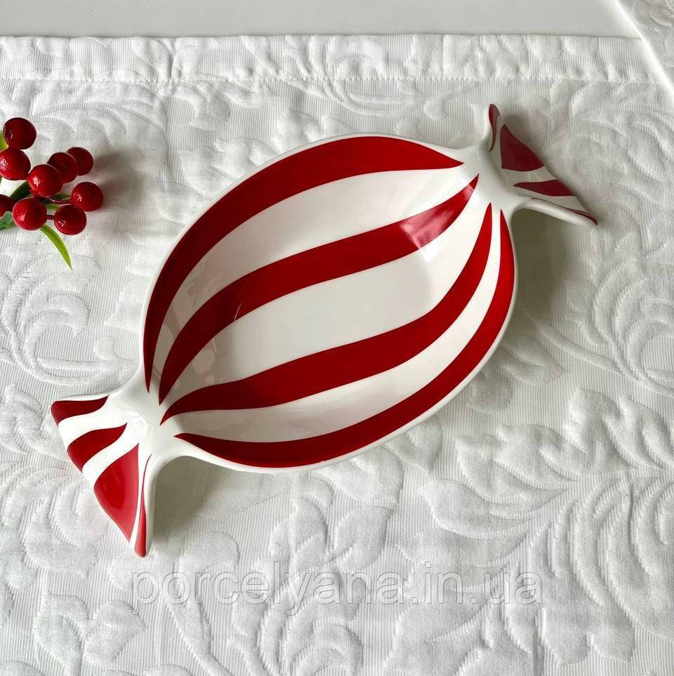 Порцелянова тарілка цукерка 25*15 см Altom, фото 1