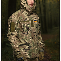 Армейская военная куртка демисезонная рип-стоп с капюшоном штормовка тактическая куртка мультикам осенняя