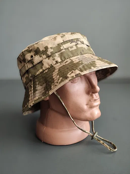 Панама тактична скошена | Панама з короткими полями Піксель М