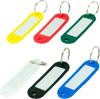 Брелок для ключів, номер для ключів (60х20мм, 1шт, асортимент кольорів) Buromax BM.5473-99