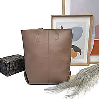 Сумка-шопер екошкіра бежевий Арт.156 coffee Luck Sherry's (Україна)