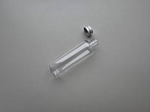 100 - 107 мл прозорий флакон Круглий ПЕТ тара з металевою алюмінієвою кришкою 20мм, фото 2