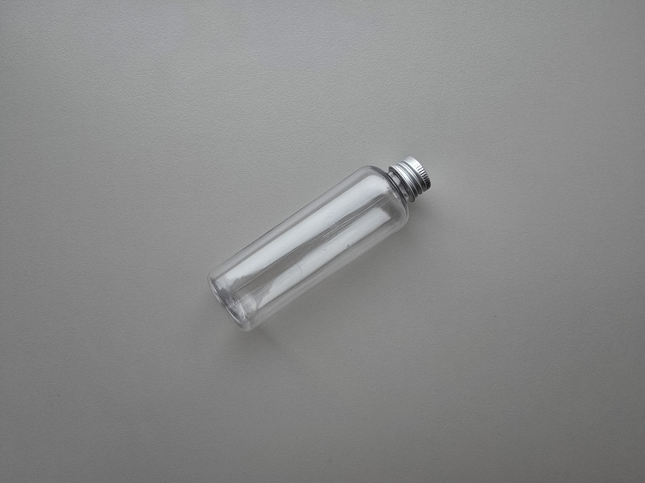 100 - 107 мл прозорий флакон Круглий ПЕТ тара з металевою алюмінієвою кришкою 20мм