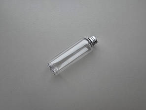 100 - 107 мл прозорий флакон Круглий ПЕТ тара з металевою алюмінієвою кришкою 20мм, фото 1