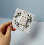 50 шт. Листівка квадрат (80х80 мм) + шоколад із логотипом, фото 3