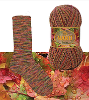 Нитки та пряжа для в'язання шкарпеткова напіввовна 75/25 Boho Desen NAKO Бохо Десен Нако  № 87721