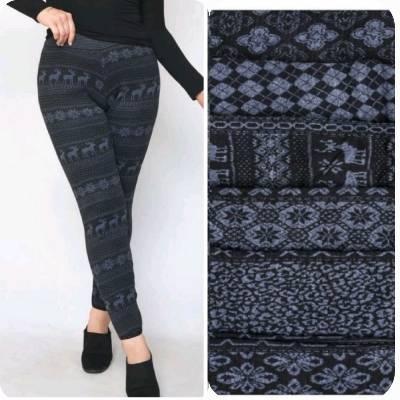 Лосини з начосом жіночі з малюнком рр 48-60 Китай, фото 1