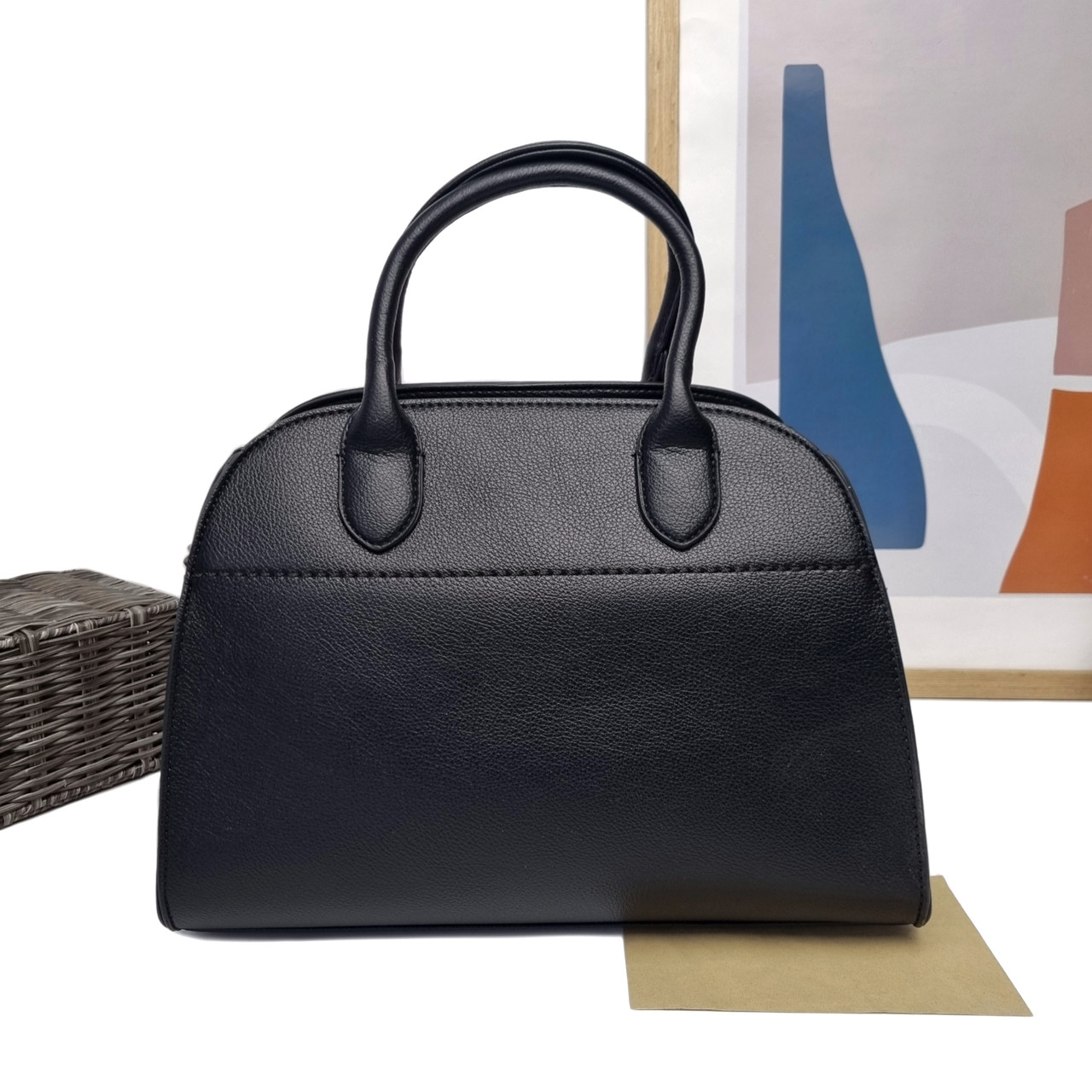 Сумка тоут штучна шкіра чорний Арт.A-96026 black Karlos Marconi (54)