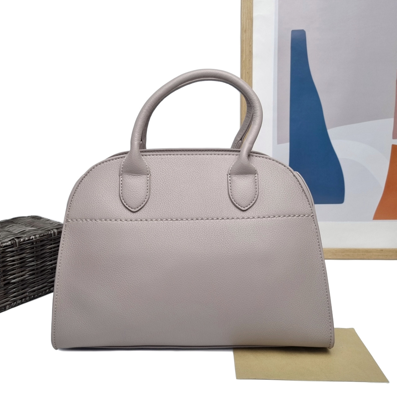 Сумка штучна шкіра світло-сірий Арт.A-96026 l.grey Karlos Marconi (cisk)