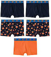 Дитячі труси боксери для хлопця Pepperts яскраві з принтом баскетбол, комплект з 5 штук, розмір 158-164