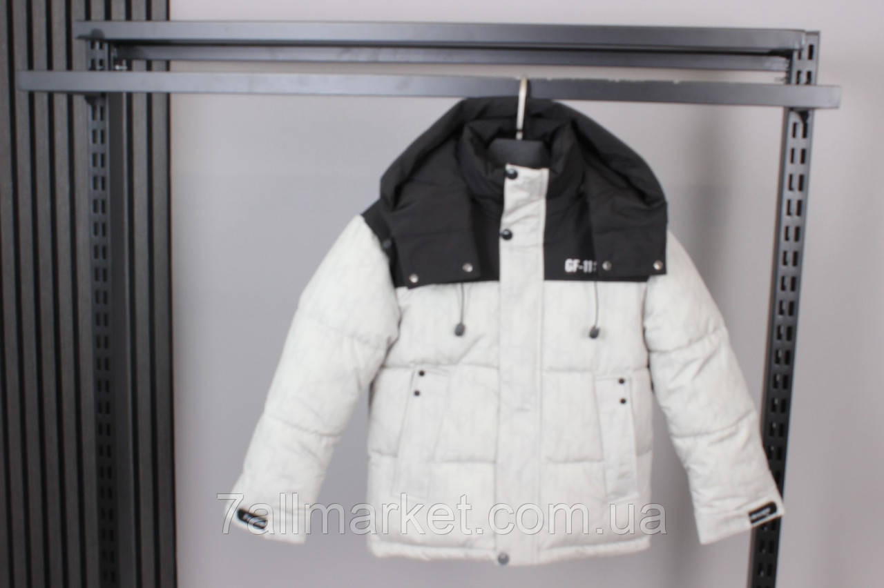 Куртка дитяча зимова з капюшоном на хлопчика 116-140 см "AMD" недорого від прямого постачальника, фото 1