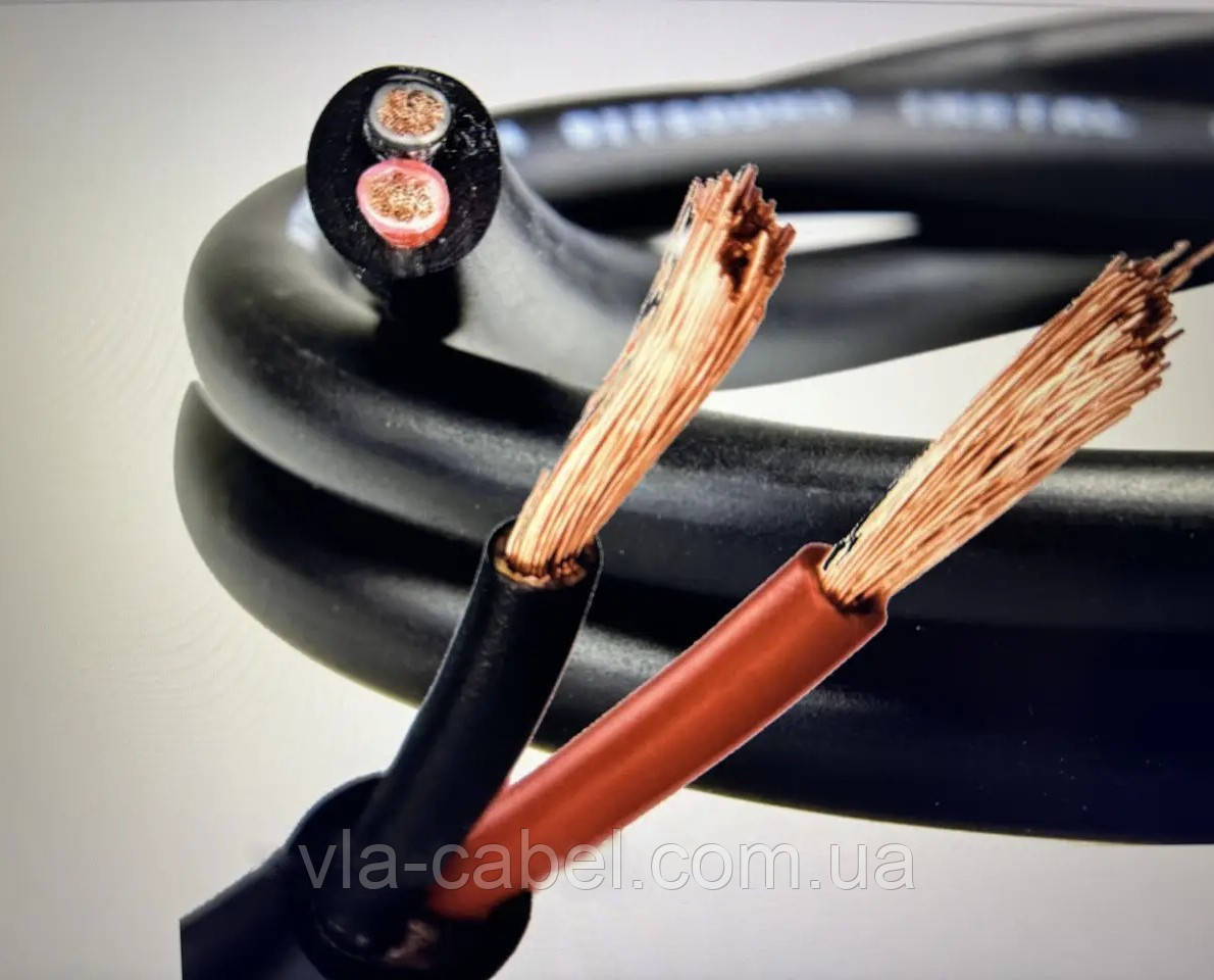 Провід гнучкий ПВС 2х2.5 мідний монтажний чорний Одеса ГОСТ (бухта 100м), фото 1
