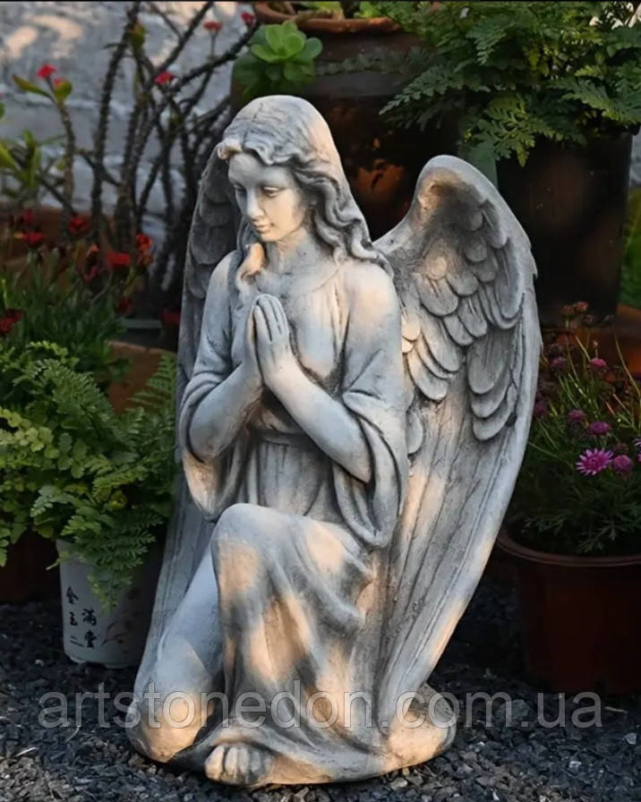Скульптура Ангел в скорботі 56 см з полімеру, фото 1