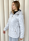 Жіноча трендова стьобана куртка Еліна, розміри 44-58, фото 10