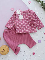 Комплект для дівчинки немовляти: кофта + штанці з капітону