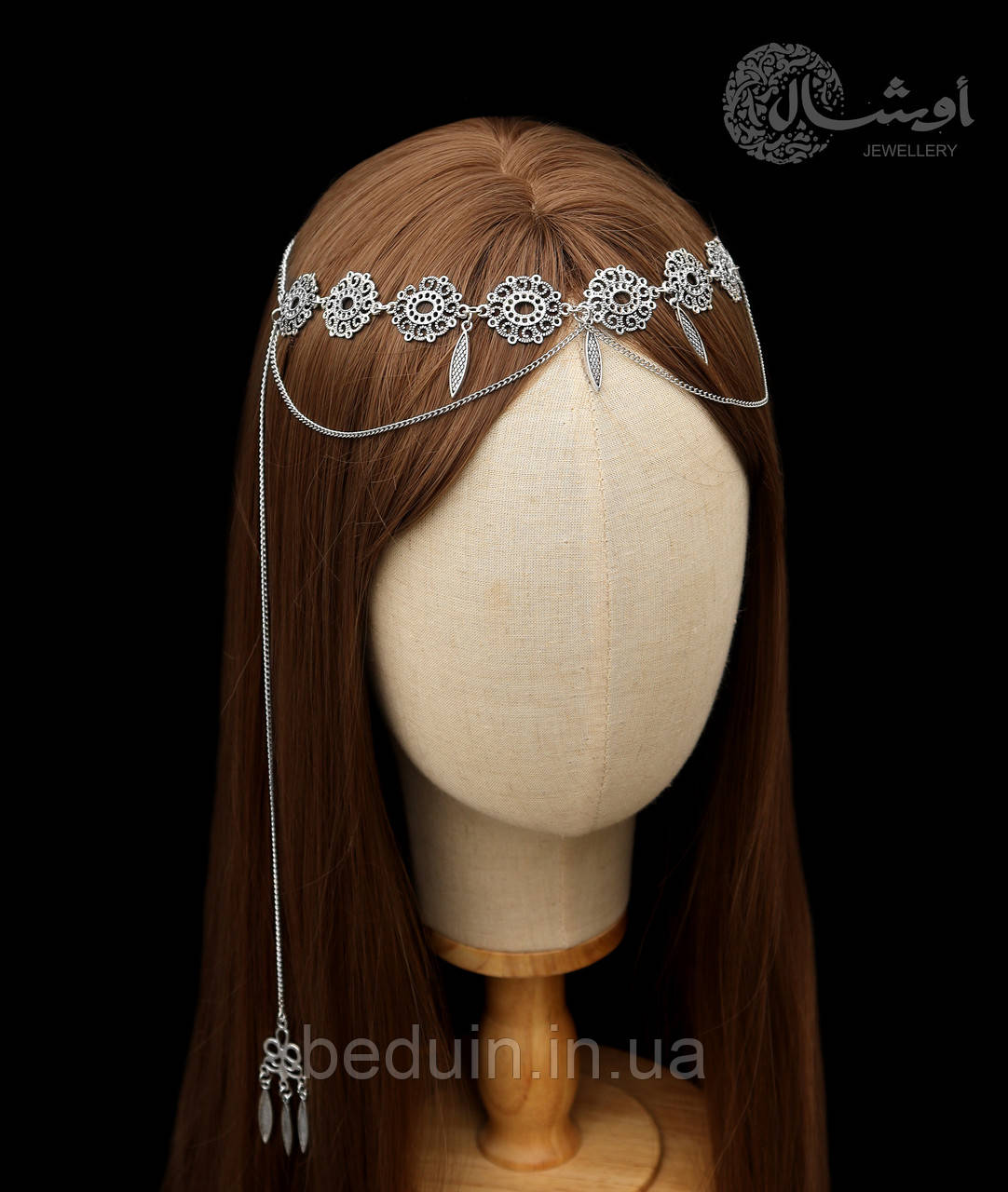 Етнічна, національна прикраса - тіка на голову "Adiya" у стилі бохо, етно Aushal Jewellery