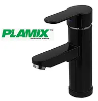 Змішувач для раковини з пластику чорний пластиковий кран для умивальника чорного кольору стильний