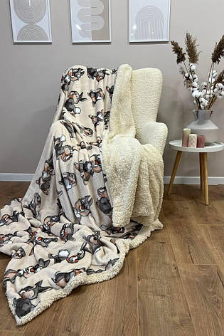 Плед на овчині Півтораспальний, фото 2