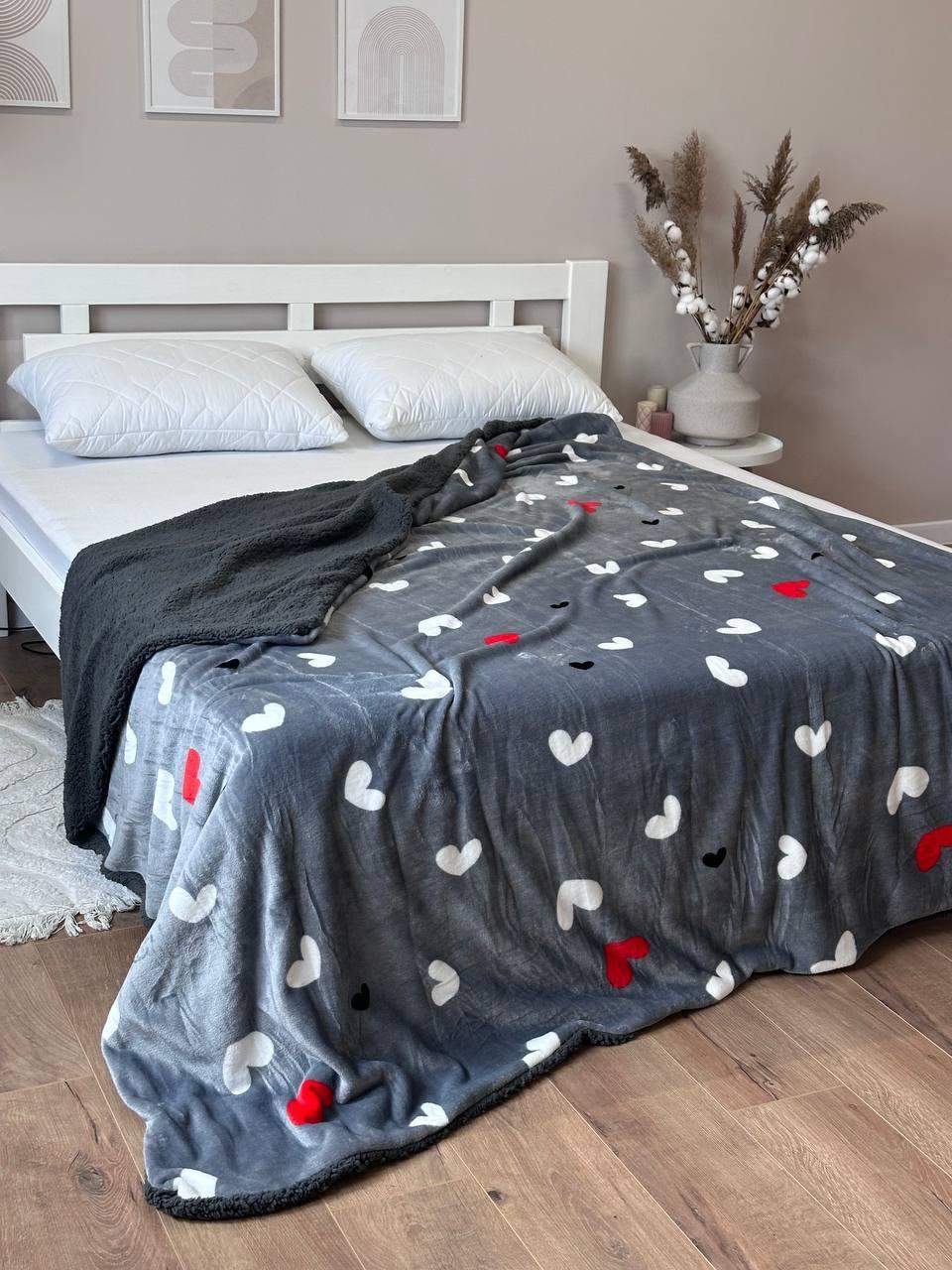 Плед на овчині Півтораспальний