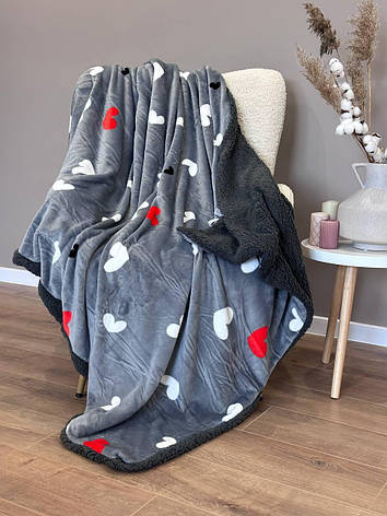 Плед на овчині Півтораспальний, фото 2