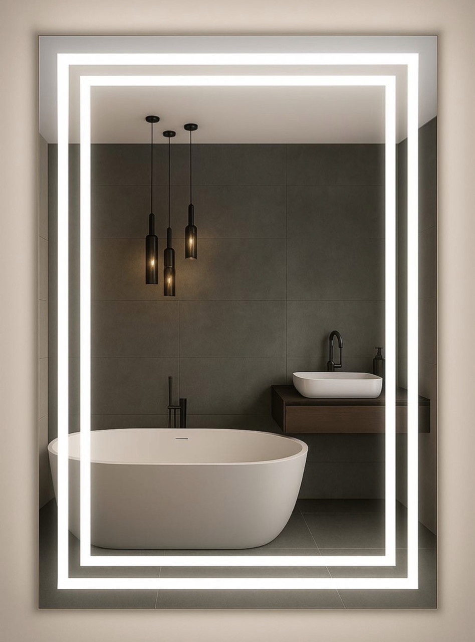 Дзеркало 60х80 см із фронтальною Led-підсвіткою