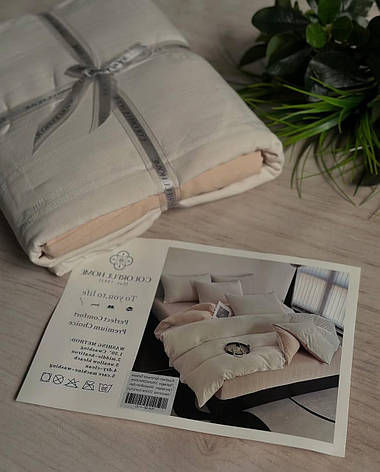 Постільна білизна літня Двоспальний муслін жатка простирадло на резинці, фото 1