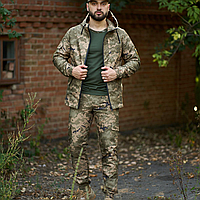 Демісезонний тактичний костюм армійський Terra зелений військовий костюм піксель камуфляж для ravax