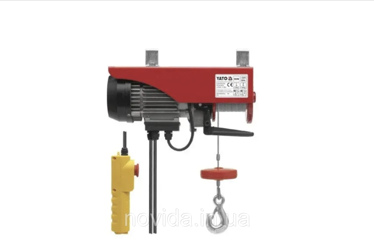 Лебідка електрична канатна YATO: 500вт. 125/250кг [2]