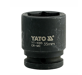 Головка торцева ударна 6-гранна YATO: квадрат 3/4", М= 35 мм, L = 56 мм YT-1085