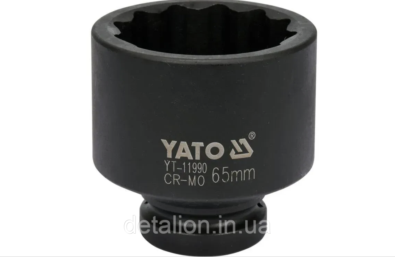Головка торцева ударна 12-гранна YATO: квадрат 1", М = 65 мм, L = 93 мм YT-11990, фото 1
