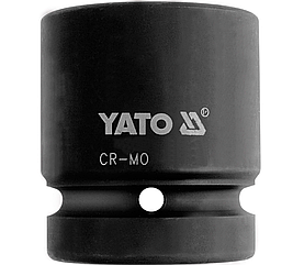 Головка торцева ударна 6-гранна YATO: квадрат 1", М= 29 мм, L = 60 мм YT-1185